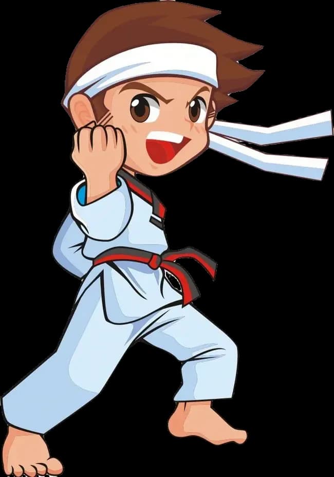 Tekme atan taekwondocu